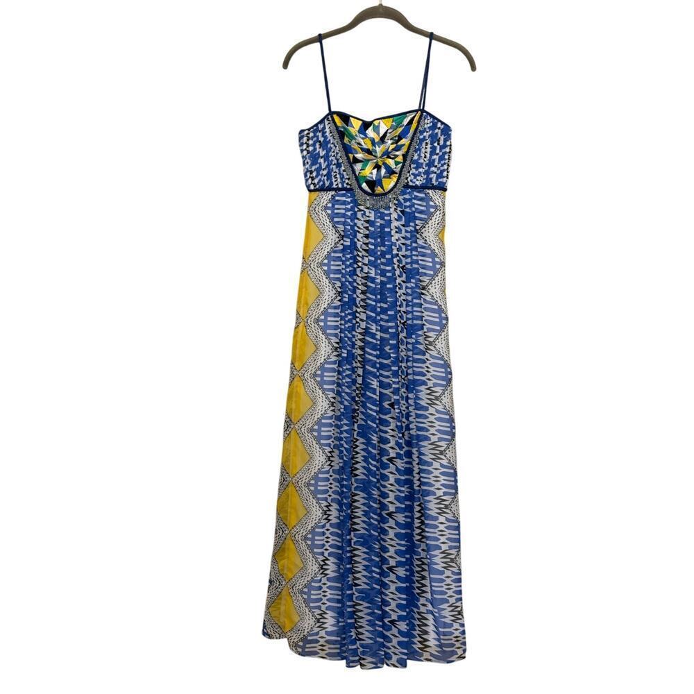 Ranna Gill Sunburst maxi dress, XS, artisan, beach, festival, bohemian, bright